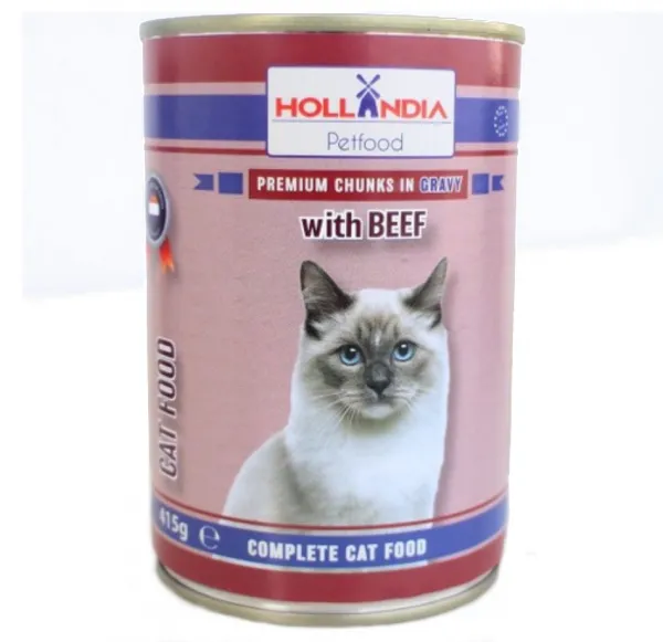 Hollandia Biftekli 415 gr Kedi Maması