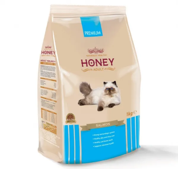 Honey Premium Adult Somonlu 1 kg 1000 gr Kedi Maması