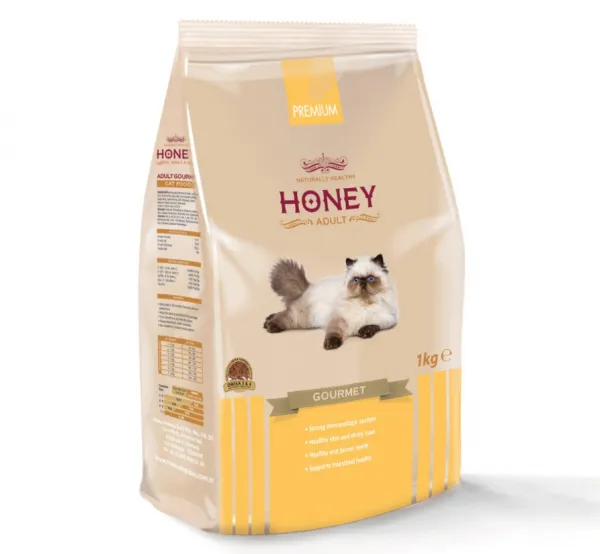 Honey Premium Gurme Adult Renkli Taneli 1 kg 1000 gr Kedi Maması