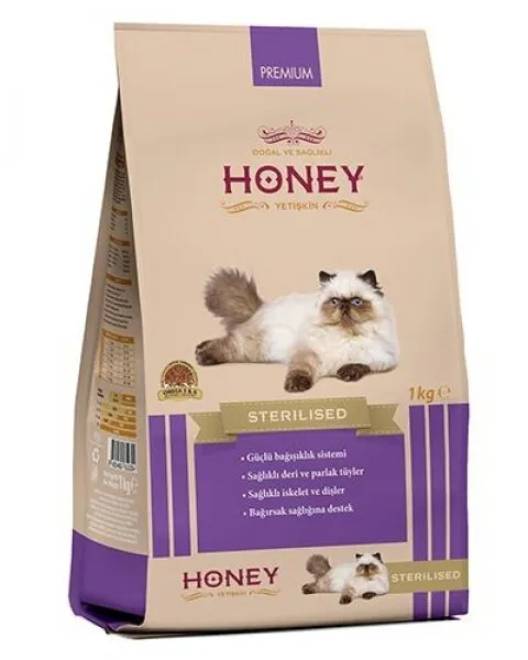Honey Premium Sterilised Yetişkin 1 kg Kedi Maması