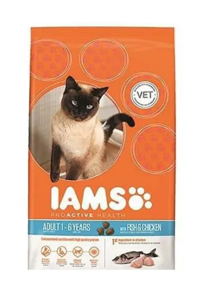 Iams Okyanus Balıklı Tavuklu Yetişkin 1.5 kg Kedi Maması