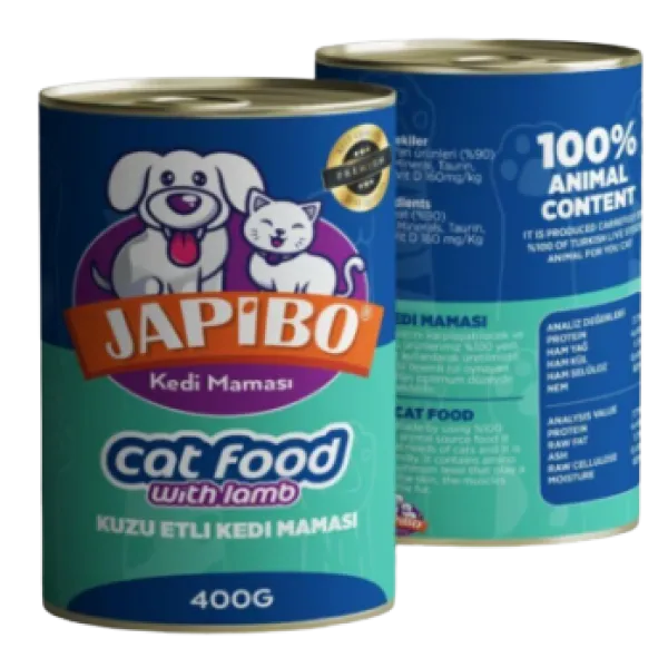 Japibo Tahılsız Kuzu Etli Yetişkin 400 gr Kedi Maması