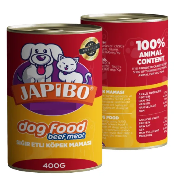 Japibo Tahılsız Sığır Etli Yetişkin 400 gr Kedi Maması