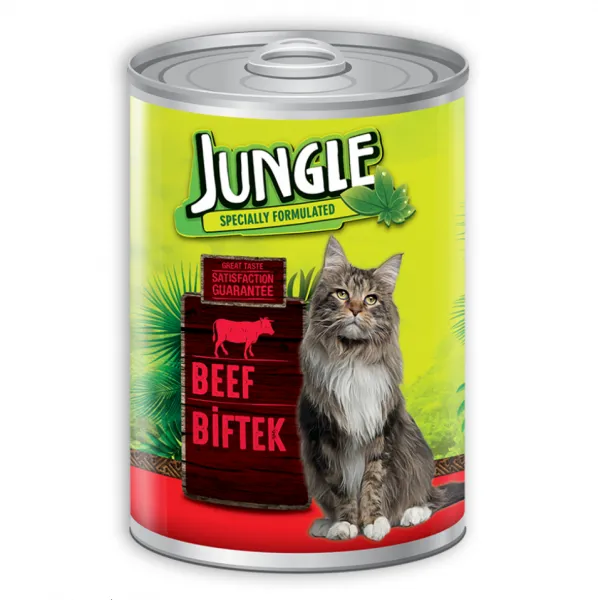 Jungle Biftekli 415 gr Kedi Maması