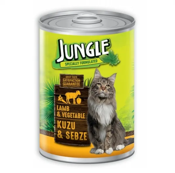 Jungle Kuzu Etli ve Sebzeli 415 gr Kedi Maması