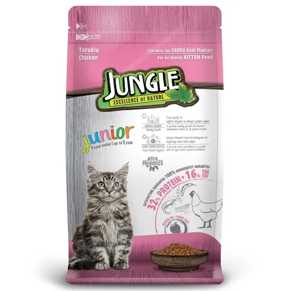 Jungle Kuzu Etli Yetişkin 15 kg Kedi Maması