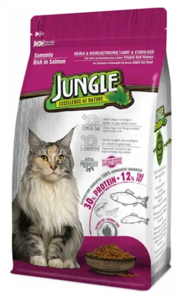 Jungle Somonlu Kısır 500 gr Kedi Maması