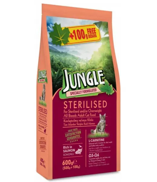 Jungle Sterilised Somonlu 1.5 kg Kedi Maması