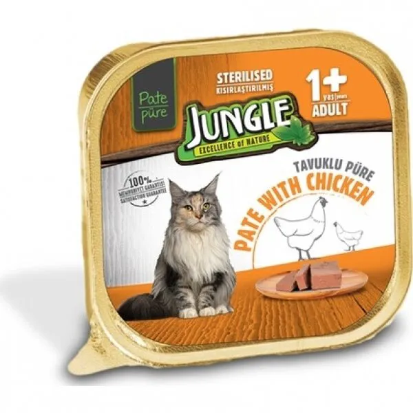 Jungle Sterilised Tavuklu 100 gr Kedi Maması