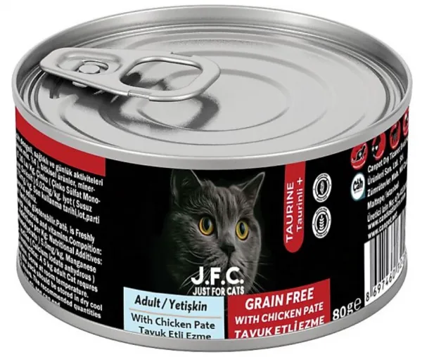 Just For Cat Yetişkin Tavuk Etli 80 gr Kedi Maması