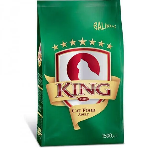 King Plus Balıklı Yetişkin 1.5 kg Kedi Maması