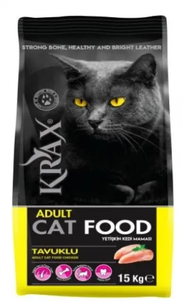 Krax Yetişkin Tavuklu 15 kg Kedi Maması