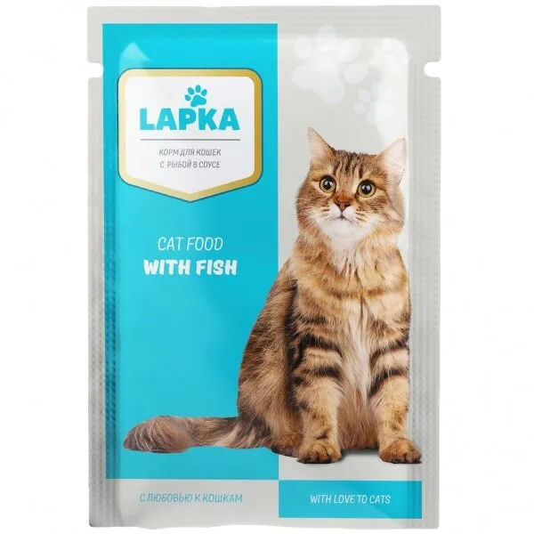 Lapka Pouch Balık Etli 85 gr Kedi Maması