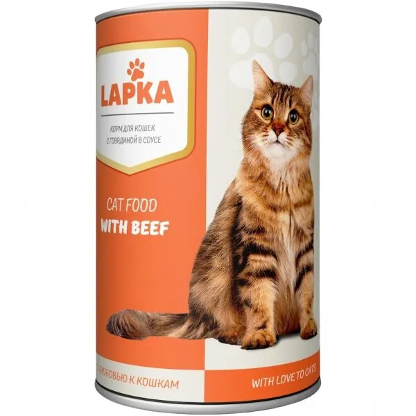 Lapka Sığır Etli 415 gr Kedi Maması