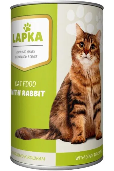 Lapka Tavşan Etli 415 gr Kedi Maması