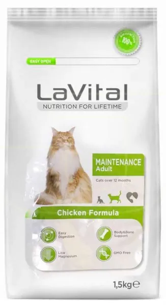 LaVital Maintenance Tavuklu Yetişkin 1.5 kg Kedi Maması