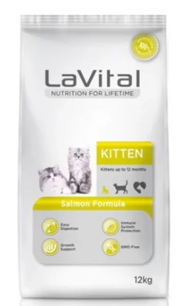 LaVital Somonlu Yavru 12 kg Kedi Maması