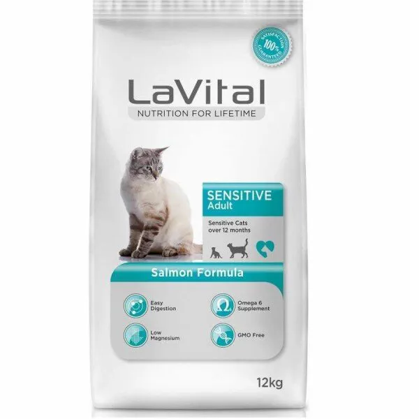 LaVital Somonlu Yetişkin 12 kg Kedi Maması