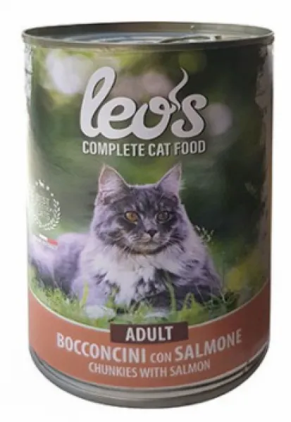 Leo's Somon Balıklı Yetişkin 415 gr Kedi Maması