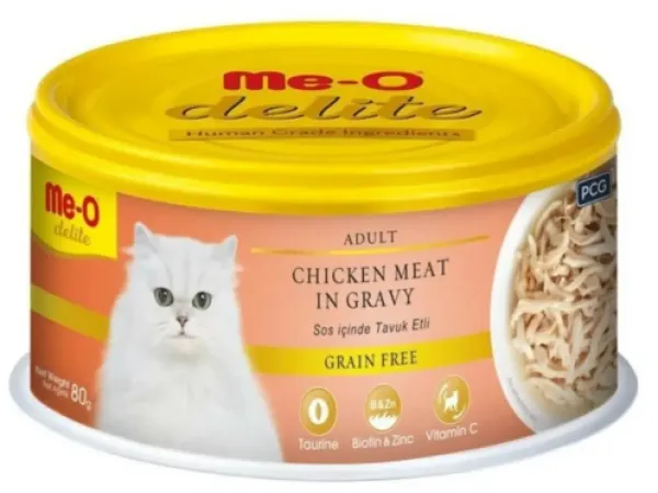 Me-O Delite Tavuklu Tahılsız 80 gr Kedi Maması