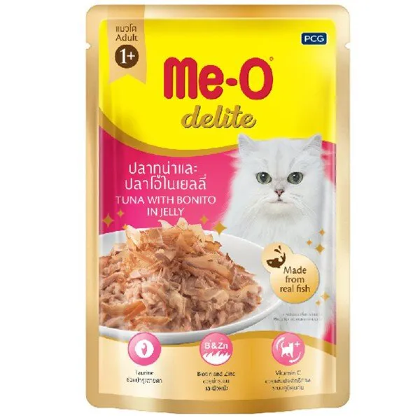 Me-O Delite Ton Balığı ve Palamutl Jelly 70 gr Kedi Maması