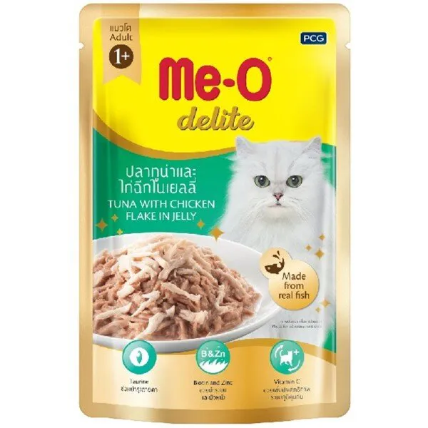 Me-O Delite Ton Balığı ve Tavuklu Jelly 70 gr Kedi Maması