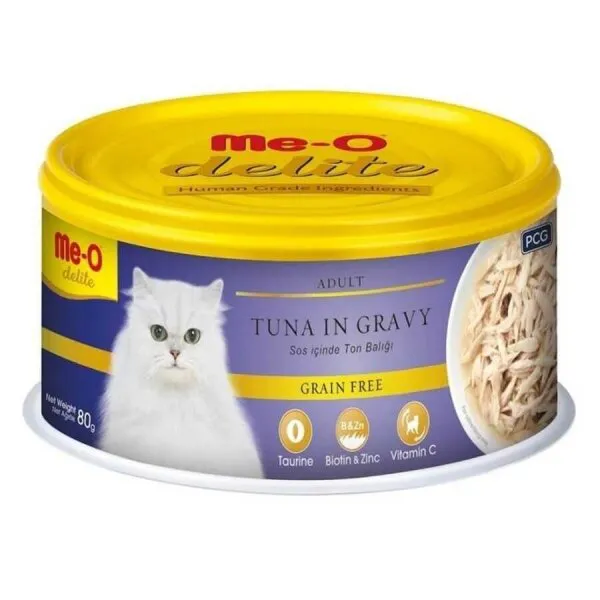 Me-O Delite Ton Balıklı Tahılsız 80 Gr Kedi Maması