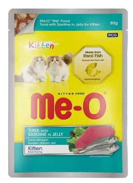 Me-O Kitten Ton Balıklı Sardalyalı 80 gr Kedi Maması