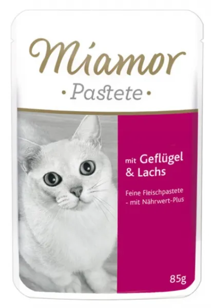 Miamor Pastete Tavuk ve Somon Etli 85 gr Kedi Maması