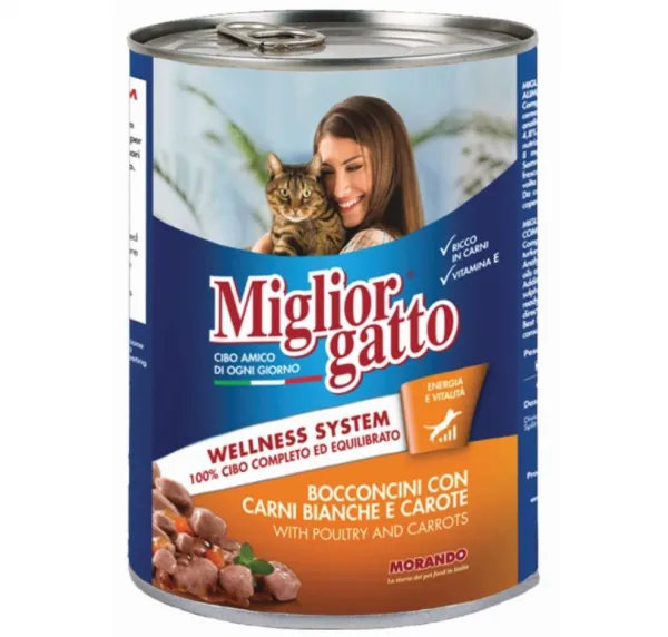 Miglior Gatto Kümes Hayvanlı ve Havuçlu 405 gr Kedi Maması