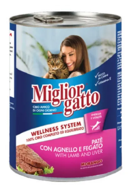 Miglior Gatto Kuzu Etli ve Ciğerli Yetişkin 400 gr Kedi Maması