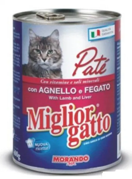 Miglior Gatto Kuzulu ve Ciğerli Ezme 405 gr Kedi Maması