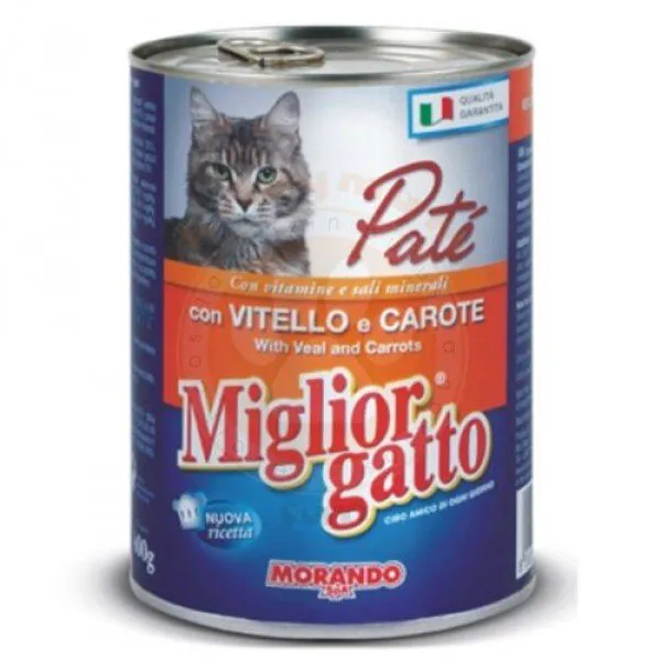 Miglior Gatto Pate Dana Eti ve Havuç 400 gr Kedi Maması