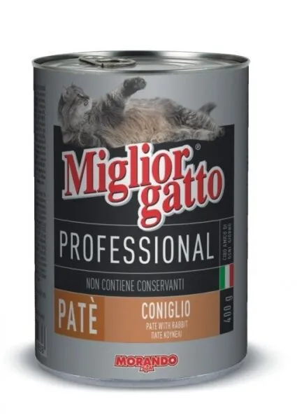 Miglior Gatto Pate Tavşan Etli  400 gr Kedi Maması