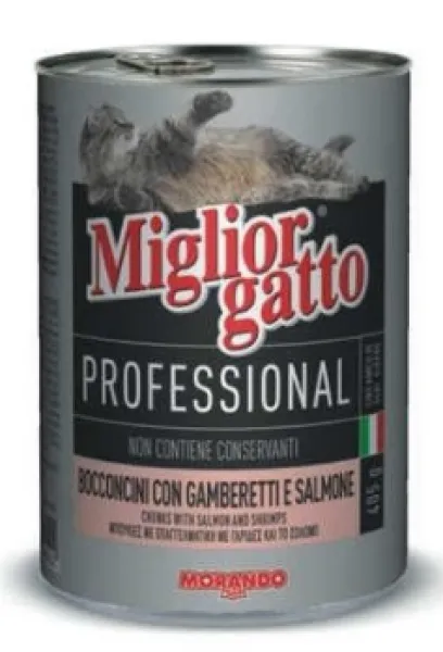 Miglior Gatto Somon Ve Karidesli 405 gr Kedi Maması