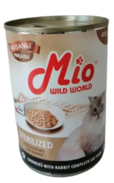 Mio Sterilized Tavşan Etli 415 gr Kedi Maması