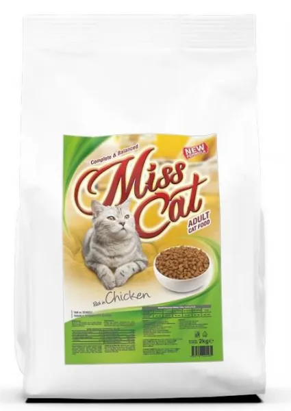 Miss Cat Yetişkin Tavuklu 2 kg Kedi Maması