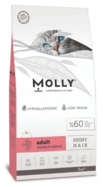 Molly Karidesli Somonlu Adult 2 kg Kedi Maması