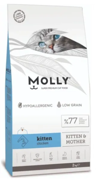 Molly Kitten % Mother Chicken 2 kg Kedi Maması
