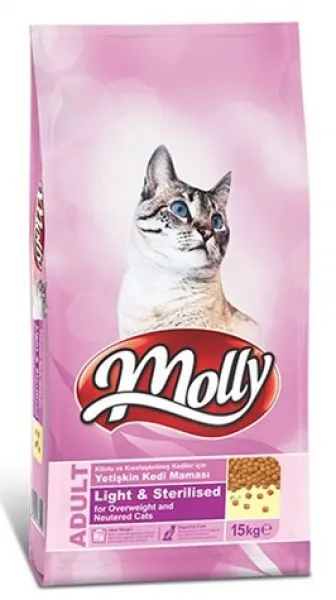 Molly Sterilised Light Tavuklu 15 kg Kedi Maması