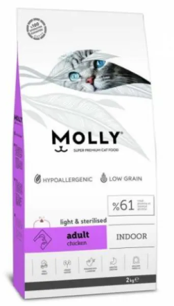 Molly Sterilised Tavuklu 2 kg Kedi Maması