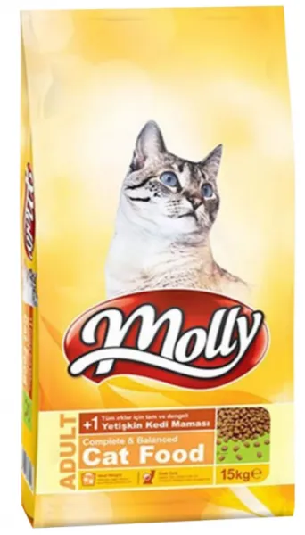 Molly Tavuklu Adult 15 kg Kedi Maması