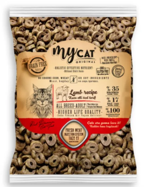 Mycat Kuzu Etli Yetişkin 500 gr Kedi Maması