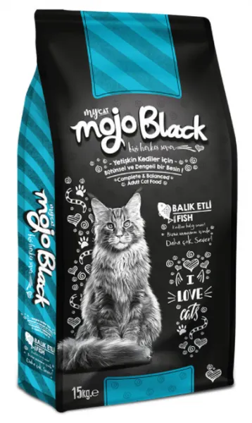 Mycat Mojo Black balıklı 15 kg Kedi Maması