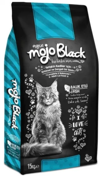 Mycat Mojo Black Sterilised Balıklı 15 kg Kedi Maması