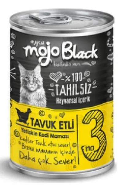 Mycat Mojo Black Tavuk Etli 415 gr Kedi Maması