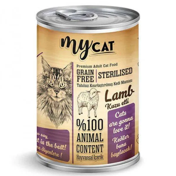 Mycat Sterilised Kuzu Etli 415 gr Kedi Maması