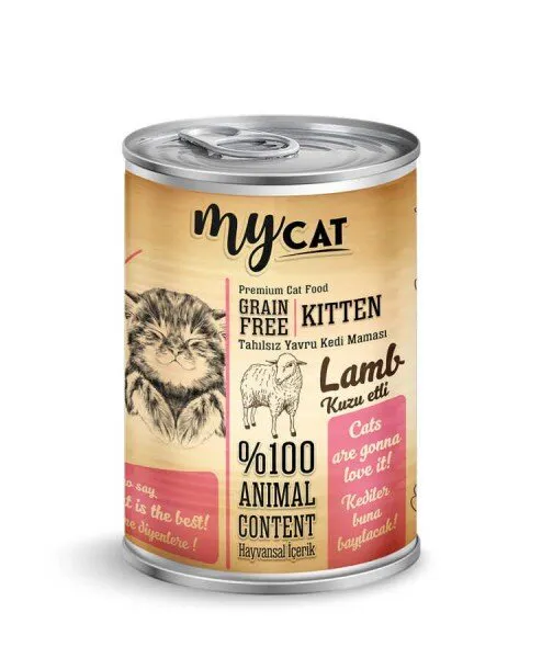 Mycat Tahılsız Kuzu Etli Yavru 415 gr Kedi Maması