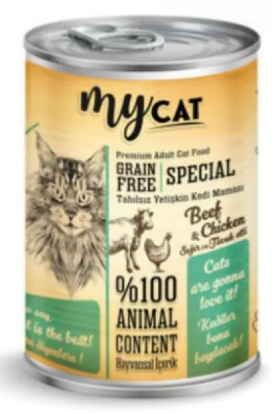 Mycat Tahılsız Sığır Ve Tavuk Etli 415 gr Kedi Maması