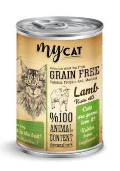 Mycat Tahılsız Yetişkin Kuzu Etli 415 gr Kedi Maması